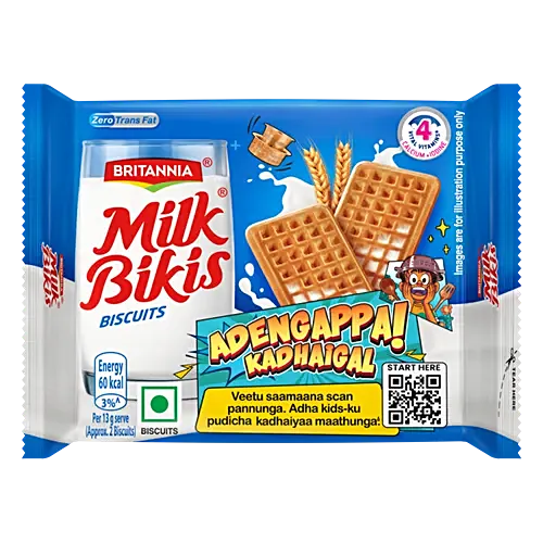 Britannia Milk Bikis Biscuits Rs.10/-