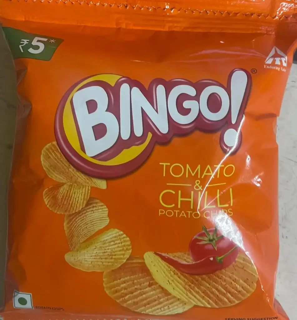 Bingo! Potato Chips - Tomato Chilli Rs.5/-